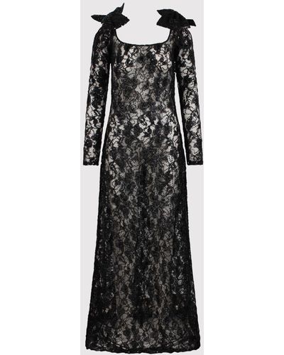Nina Ricci Long Sequins Dress - Black