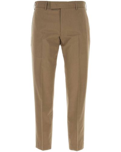 PT01 Cappuccino Stretch Cotton Pant - Natural