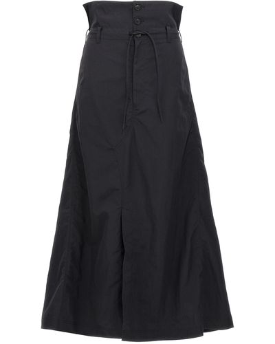 Y-3 Crk Nyl Long Skirt - Black