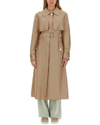 Lanvin Belted Trench Coat - Natural