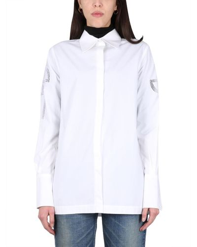 Patou Cotton Poplin Shirt - White