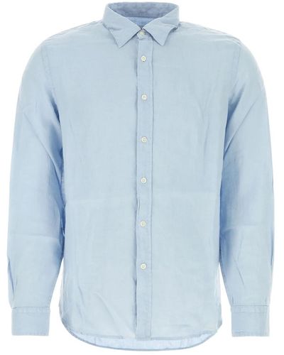 Woolrich Light- Linen Shirt - Blue
