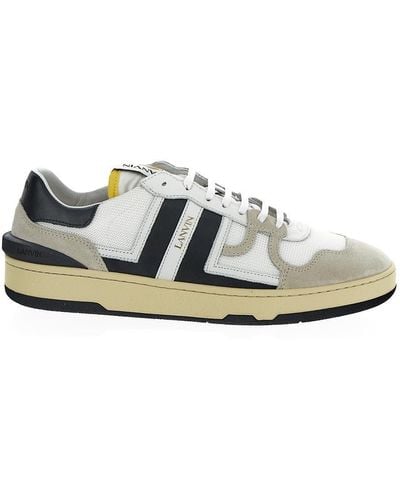 Lanvin Mesh Clay Low-Top Sneakers - White