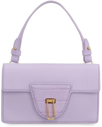 Coccinelle Nico Leather Handbag - Purple