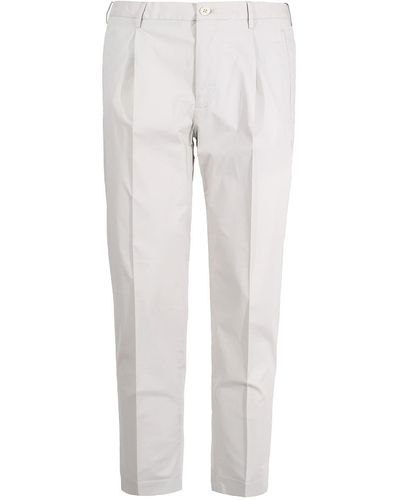 Incotex Trousers With Pleats - White
