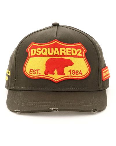 DSquared² Logo Patch Baseball Cap - Orange