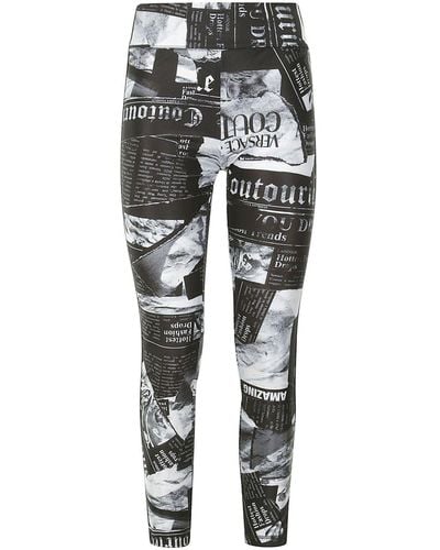 Versace Side Tape Jegging Fouseux - Gray
