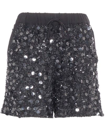 P.A.R.O.S.H. Shorts With Sequins - Grey