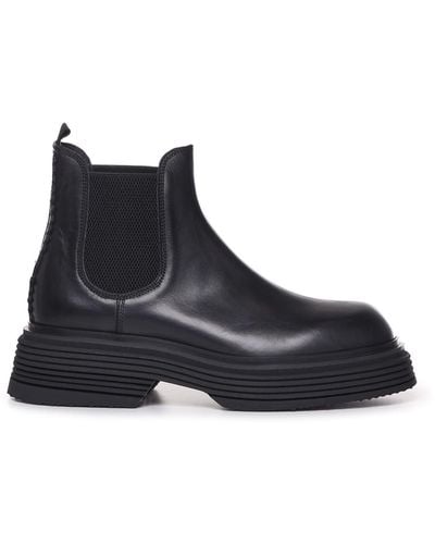 THE ANTIPODE Leather Beatles Boots - Black