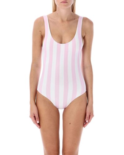 Solid & Striped Annemarie Striped Swimsuit - White
