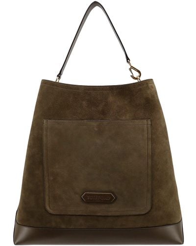 Tom Ford Two-Strap Tote - Brown