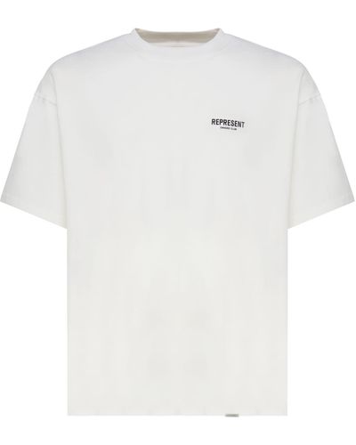 Represent Cotton Logo T-Shirt - White