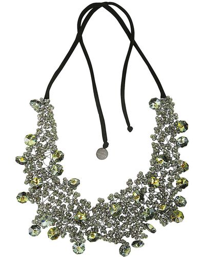 Maria Calderara Crystals Necklace - Black