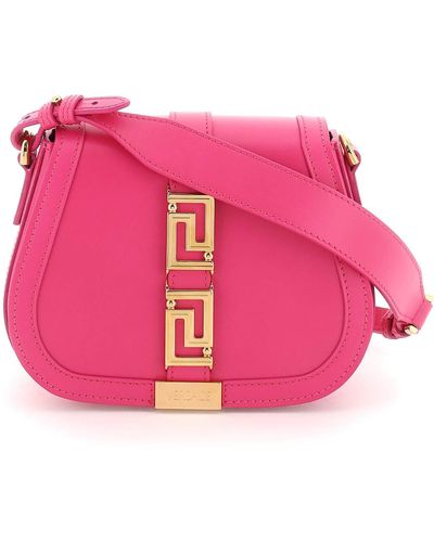 Versace 'greca Goddess' Small Shoulder Bag - Pink