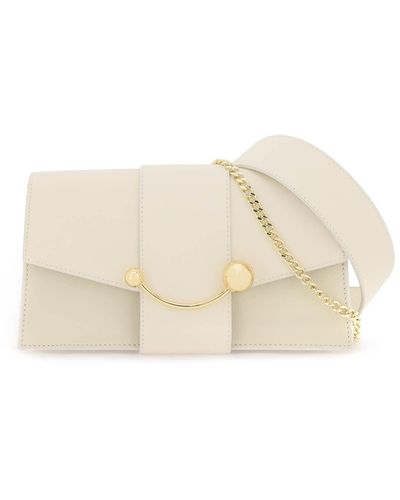 Strathberry Mini Crescent Shoulder Bag - Natural