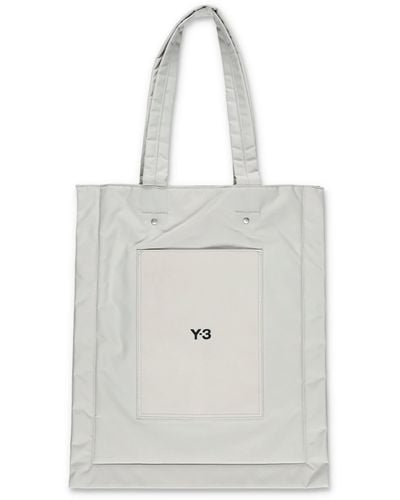 Y-3 Lux Flat Tote Bag - White