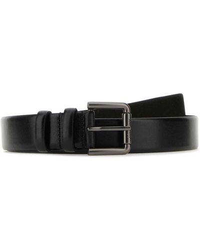 Max Mara Leather Belt - Black