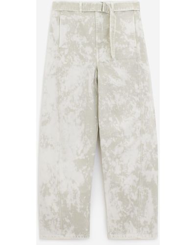 Lemaire Twisted Belted Trousers - White