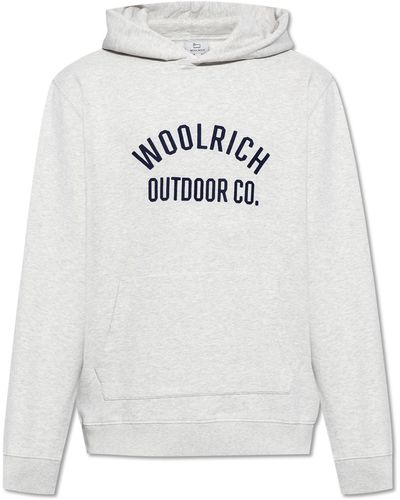Woolrich Hoodie With Logo - White