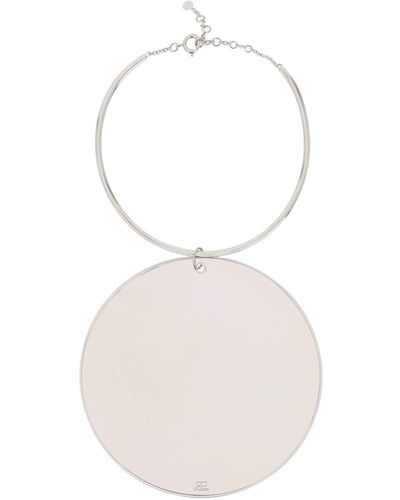 Courreges Courreges Mirror Charm Necklace - White