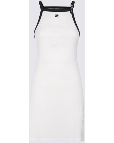 Courreges And Cotton Dress - White
