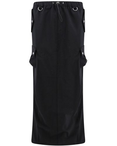 Coperni Tailored Cargo Maxi Skirt - Black