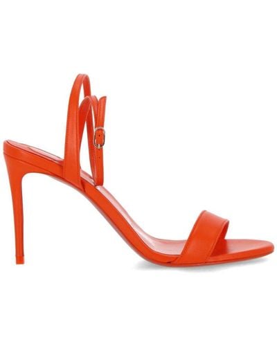 Christian Louboutin Open Toe Slip-on Sandals - Red