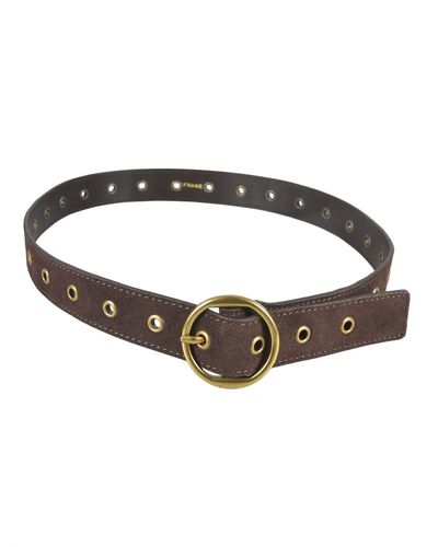 FRAME Chain Pattern Belt - Brown