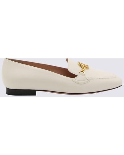 Bally White Leather Obrien Loafers