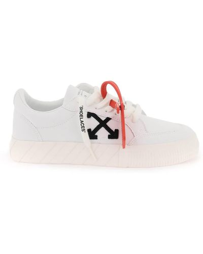 Off-White c/o Virgil Abloh Vulcanized Fabric Low-Top Sneakers - Pink