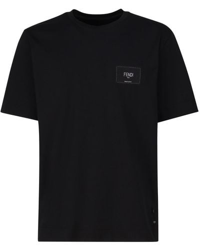 Fendi Jersey T-Shirt - Black