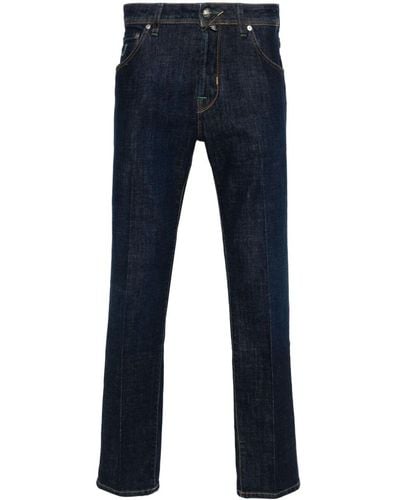 Jacob Cohen Scott Crop Carrot Slim Five Pockets Denim - Blue