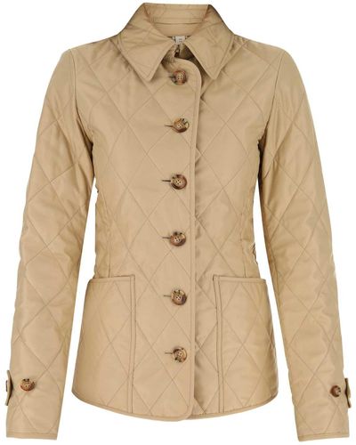 Burberry Polyester Jacket - Natural