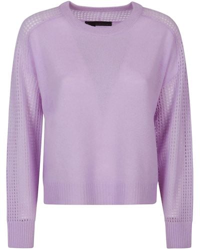 360cashmere Riley Round Neck Sweater - Purple