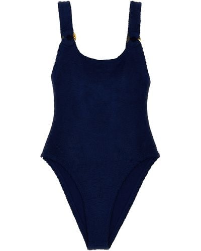 Hunza G Domino Swim Beachwear - Blue