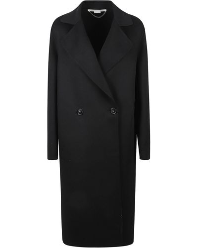 Stella McCartney Double Face Belted Coat - Black