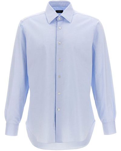 Barba Napoli Oxford Shirt - Blue