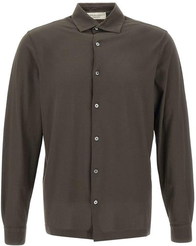 FILIPPO DE LAURENTIIS Cotton Shirt - Gray