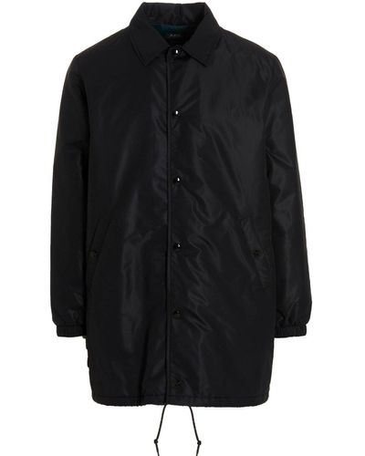 A.P.C. Drawstring Buttoned Jacket - Black