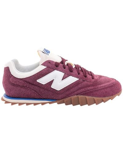New Balance Leather Lace-up Sneakers - Purple