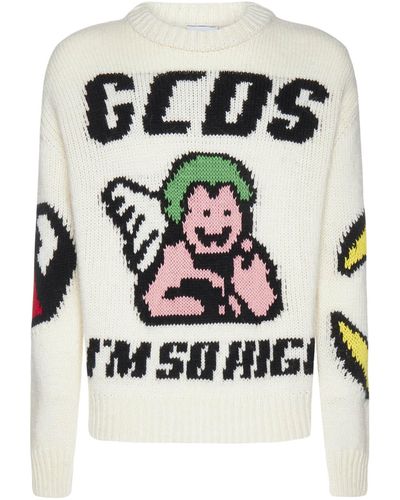 Gcds Logo And Motifs Cotton Sweater - Multicolor