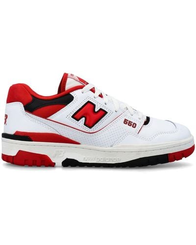 New Balance 550 Low Top Sneakers - Red