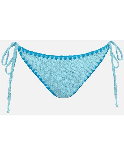 Mc2 Saint Barth Crochet Swim Briefs - Blue