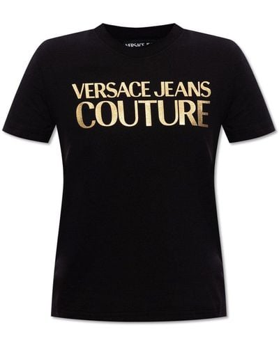 Versace Jeans Couture Cotton T-shirt, - Black