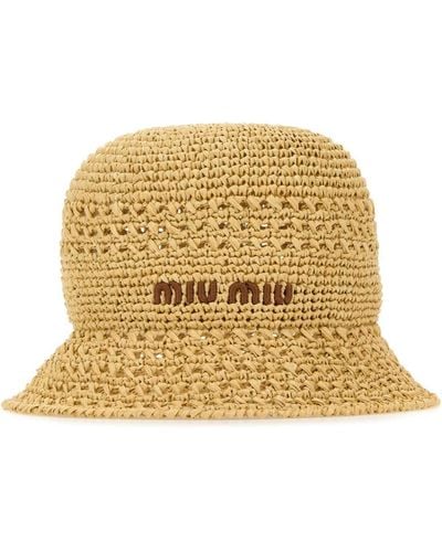 Miu Miu Hats And Headbands - Natural