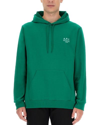 A.P.C. "marvin" Sweatshirt - Green