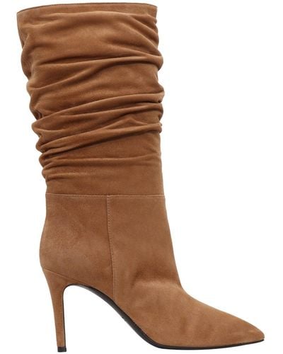 Via Roma 15 Curled Boot - Brown