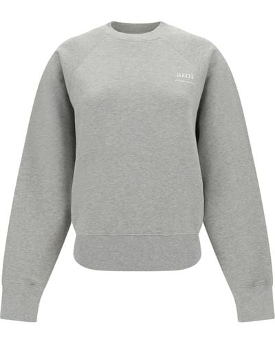 Ami Paris Sweatshirts - Grey