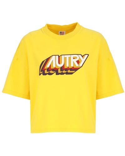 Autry Aerobic Wom T-shirt - Yellow