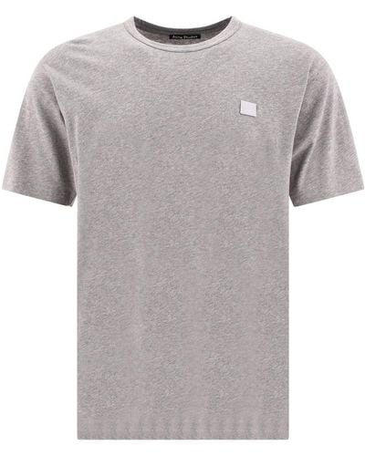 Acne Studios Nash Face T Shirt - Gray